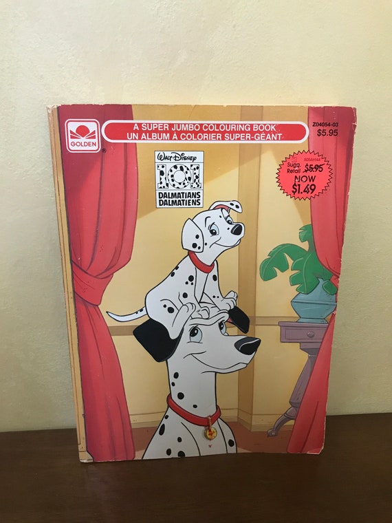 Disney 101 Dalmatians Super Jumbo Coloring Book Childhood 90s