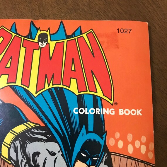 Vintage 1979 Whitman Batman Tent Full of Trouble Coloring Book
