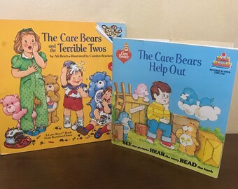 ASSORTIMENT de livres sur l'ours des années 80 | Livre pour enfants Care Bear des années 80 et 90 | Enfance Années 80 Bisounours Terrible Twos Reading Cartoon