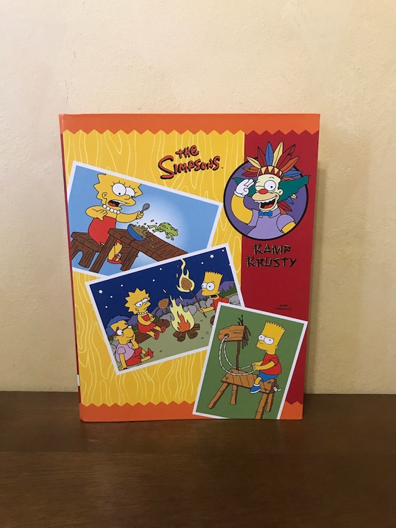 The Simpsons 2002 Kamp Krusty Hardcover Photo Album Hard to Find