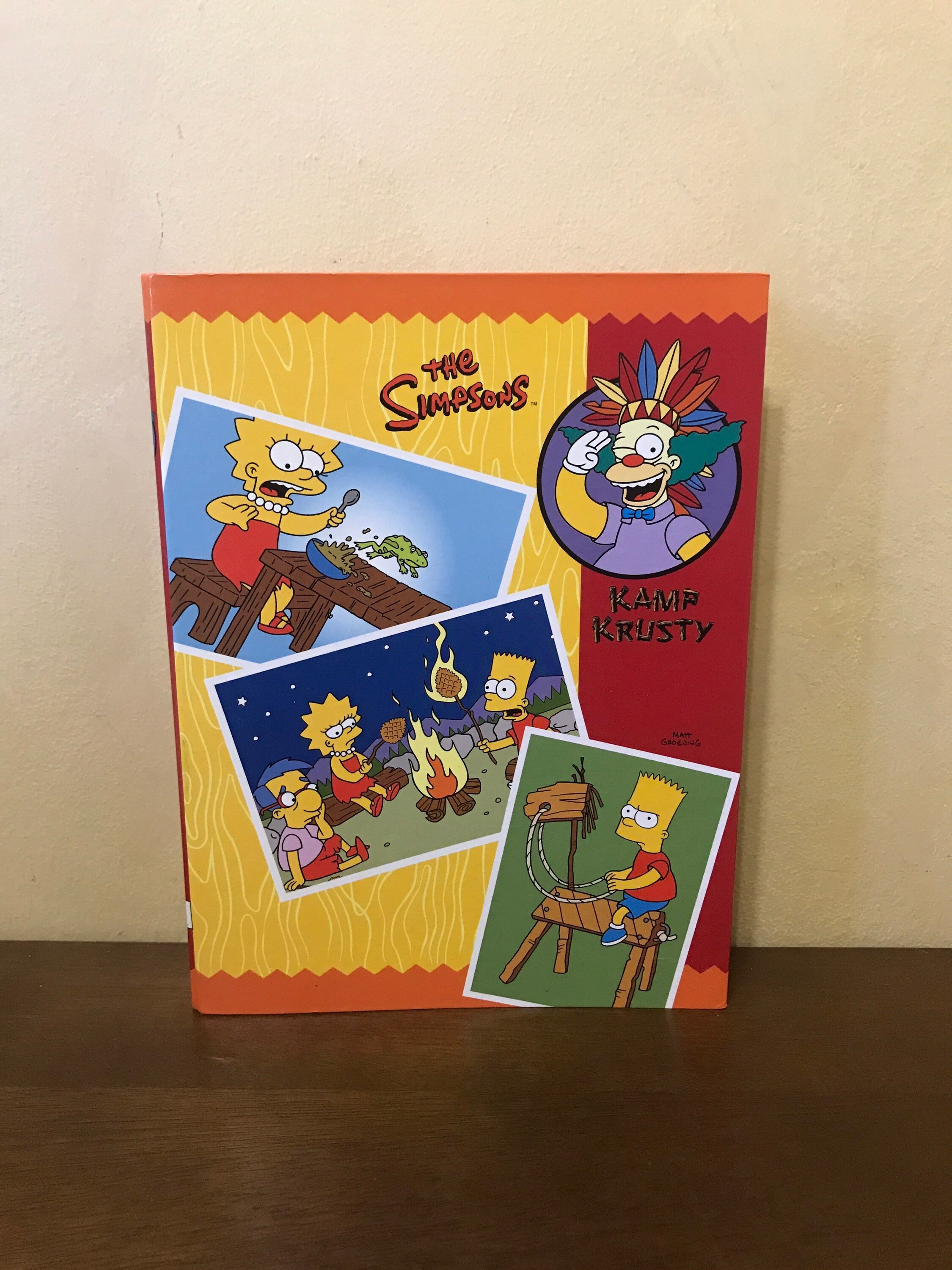 The Simpsons 2002 Kamp Krusty Hardcover Photo Album Hard to Find