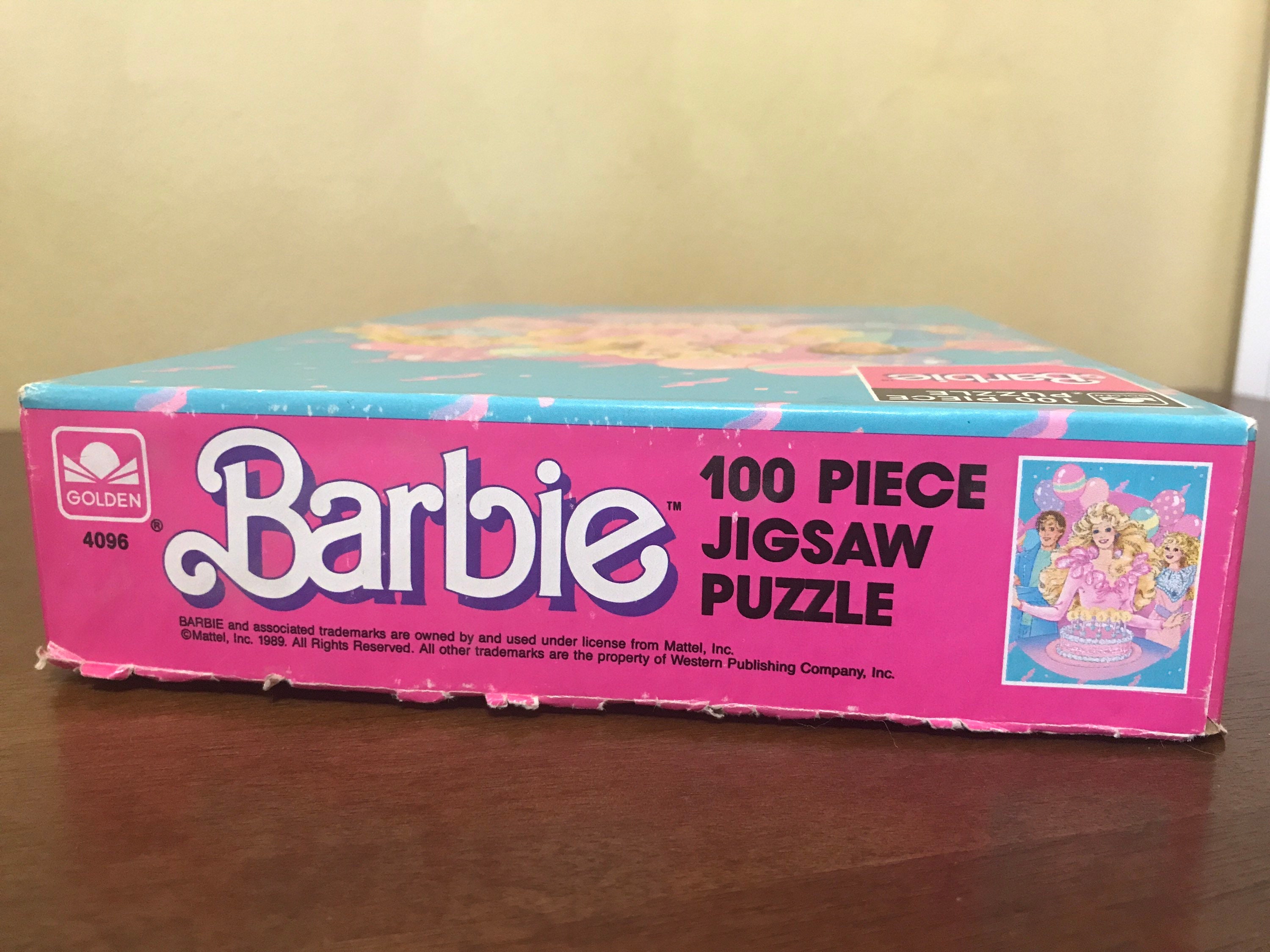 1989 Happy Birthday Barbie Puzzle Barbie Ken Skipper Birthday