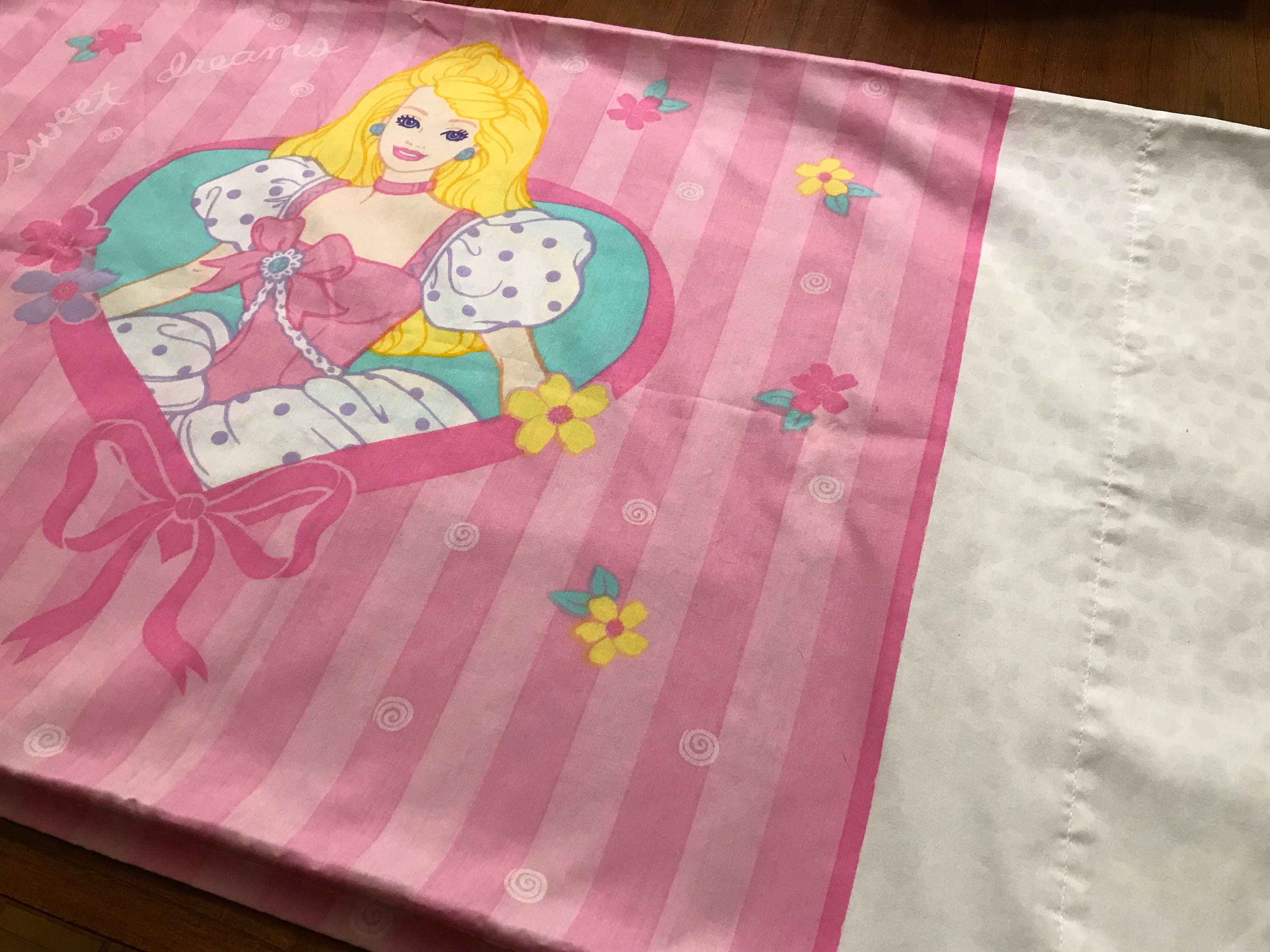 Sweet Dreams Barbie 2x Barbie Sweet Dreams Pillowcases 1997 Vintage Barbie Pillowcase Vintage