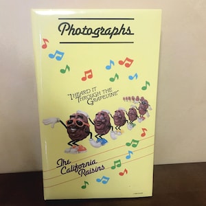 1988 California Raisins Photograph Photo Album - California Raisins Collector - California Raisins 80s I Heard it Through the Grapevine