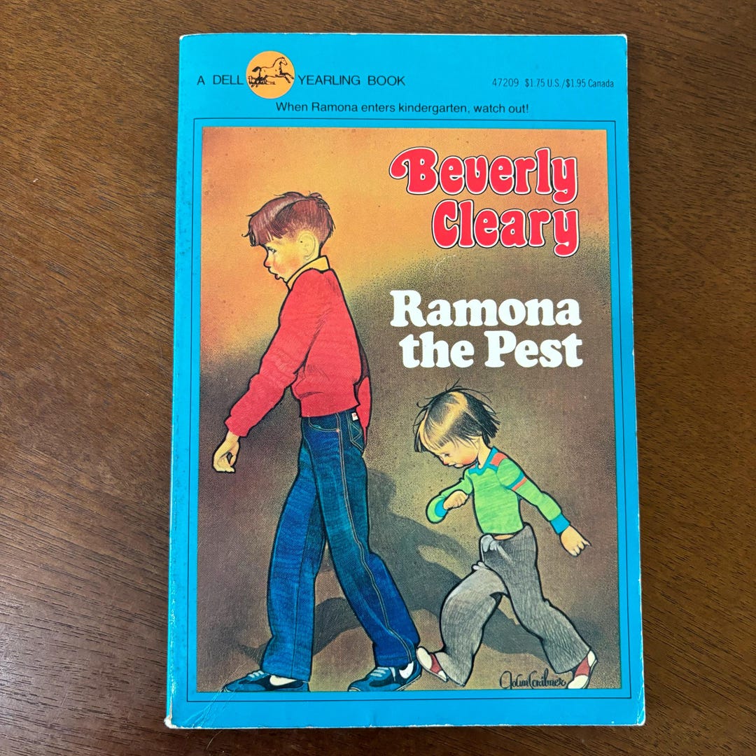 Beverly Cleary Ramona the Pest 1982 Dell Yearling Paperback, Coming of ...