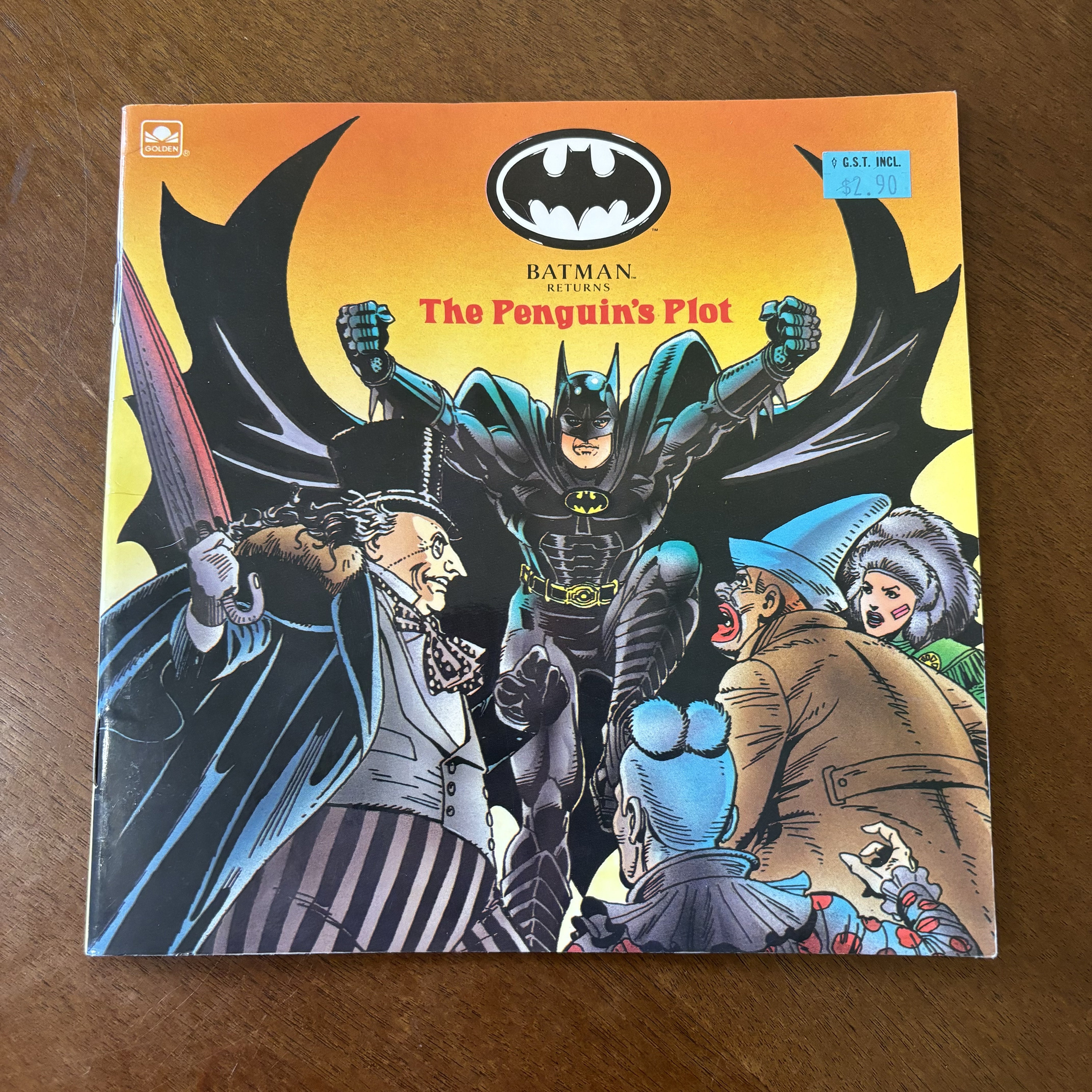 Batman Returns the Penguins Plot 1992 Golden Books Softcover Batman Returns the Penguins Plot 1992 Golden Books Softcover