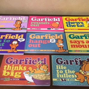 Garfield Comic Books 80s Jim Davis - Various Titles You Choose - Garfield Series Black White Comic Books image 4