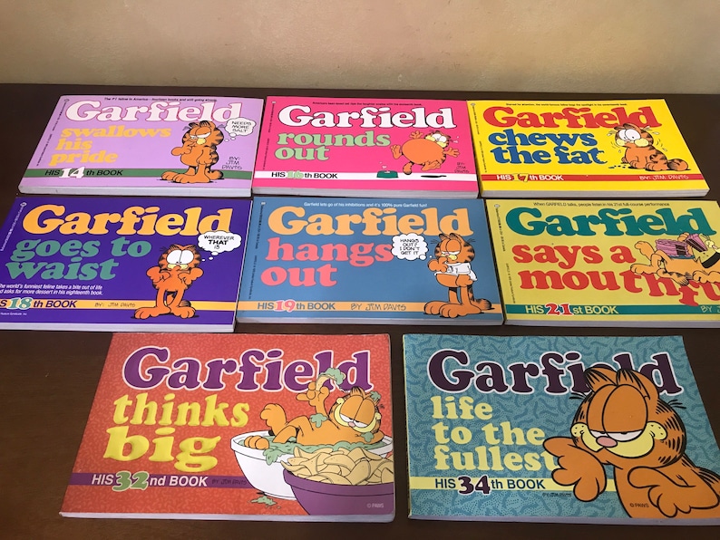 Garfield Comic Books 80s Jim Davis - Various Titles You Choose - Garfield Series Black White Comic Books image 4