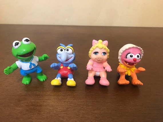 1986 Mcdonalds Happy Meal Toys - Kermit Miss Piggy Gonzo Fozzie
