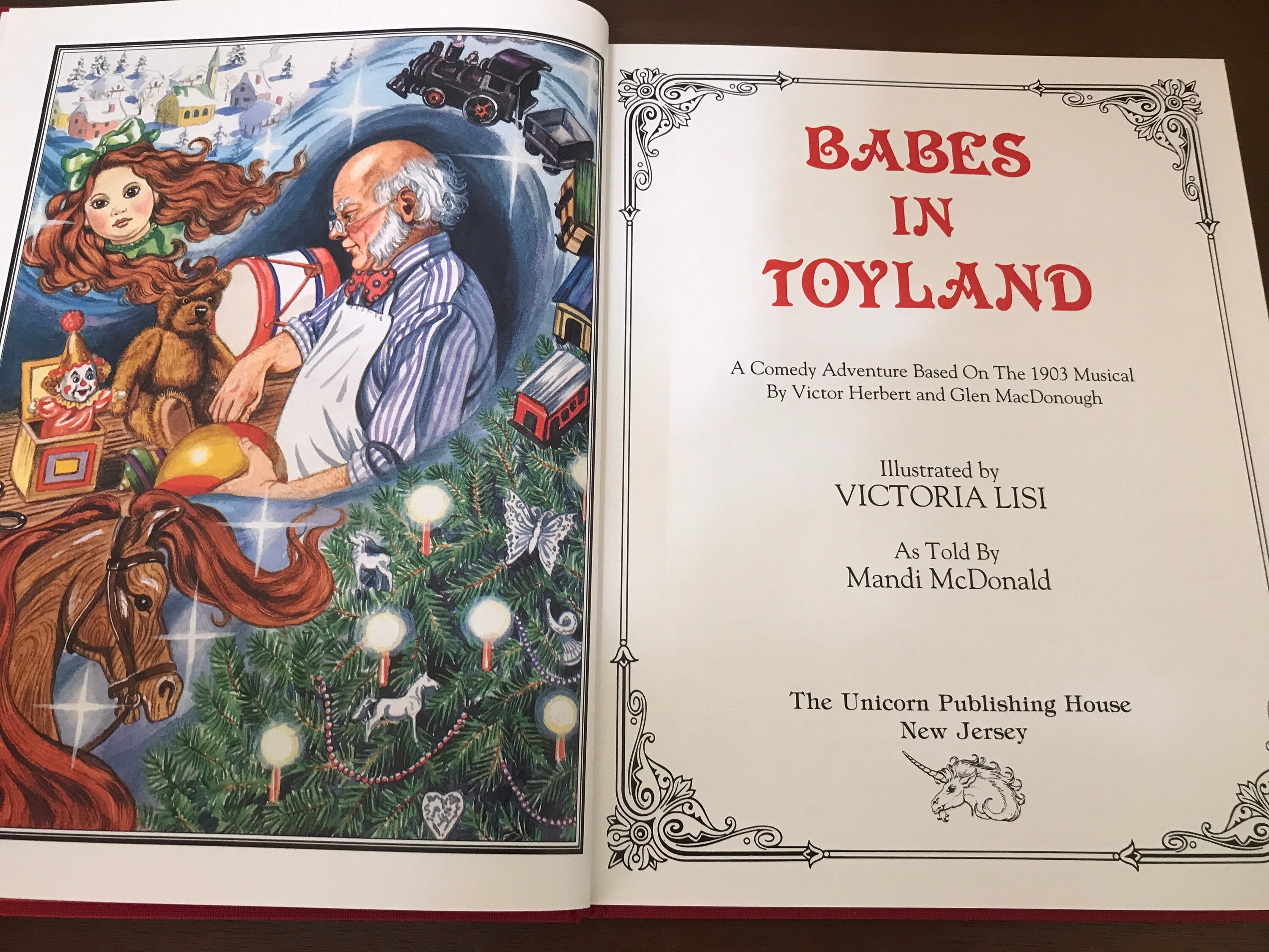 Babes in Toyland Hardcover 1990 Illustrated by Victoria Lisi as