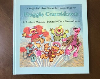 Fraggle Countdown By Michaela Muntean, Diane Dawson Hearn 1985 Hardcover, Jim Henson Muppets, Fraggle rock Cartoon