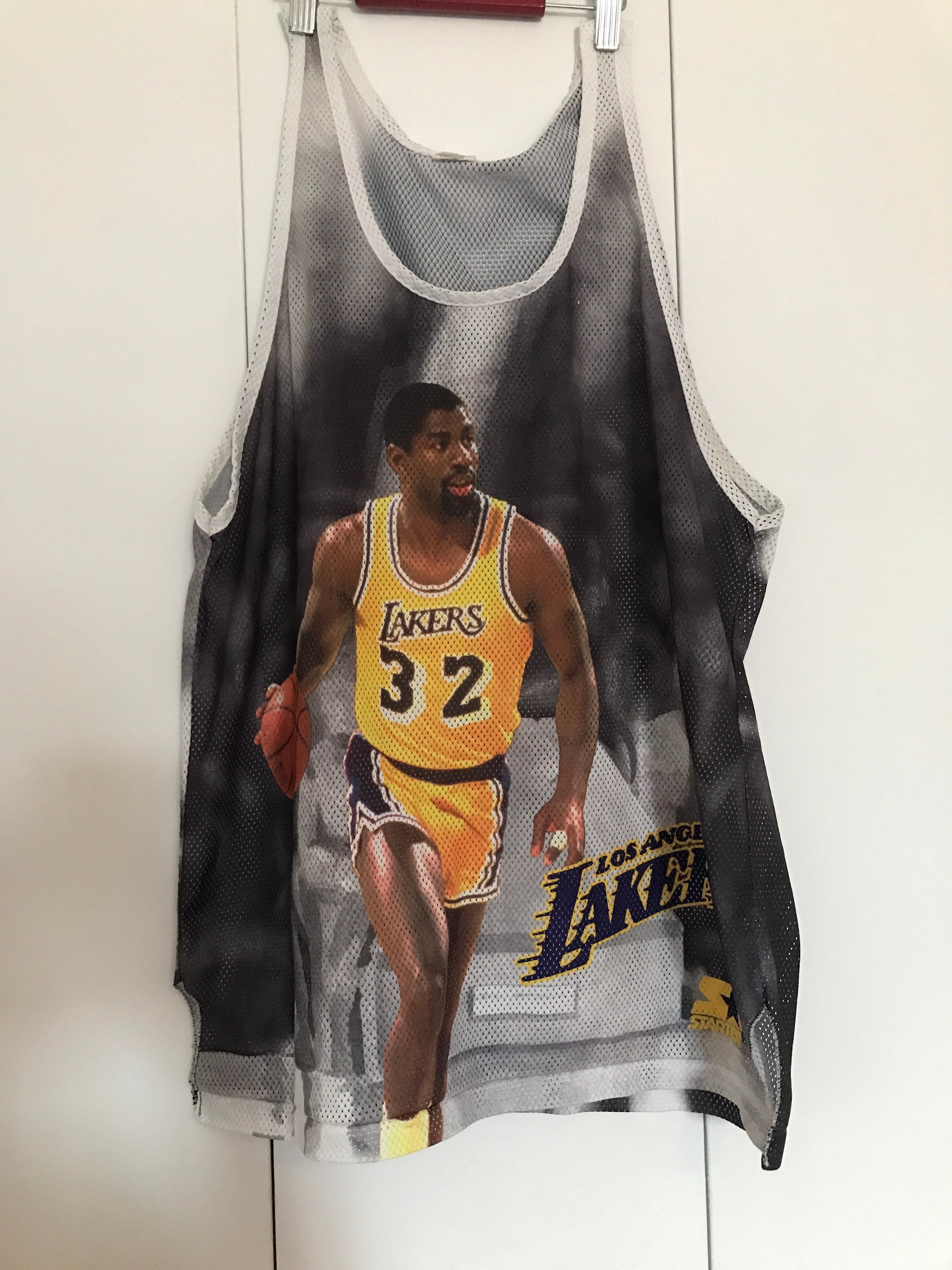 LAKERS 32番 Champion タンクトップ サイズ48 Los Angeles Lakers 32番 Champion タンクトップ