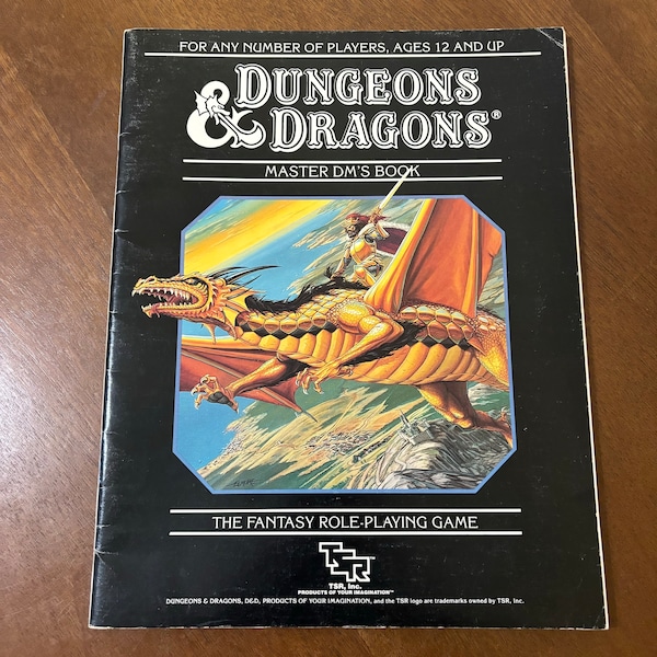 Dungeons and Dragons Master DM's Book, Compiled by Frank Mentzer 1985 TSR Inc - Dungeons & Dragons 80s Playbooks