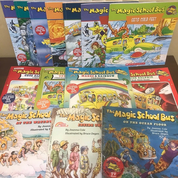 The Magic School Bus Joanna Cole 90s Scholastic Books Various Titles - CHOOSE - 90s PBS Magic School Bus Learning Books Ms Frizzle