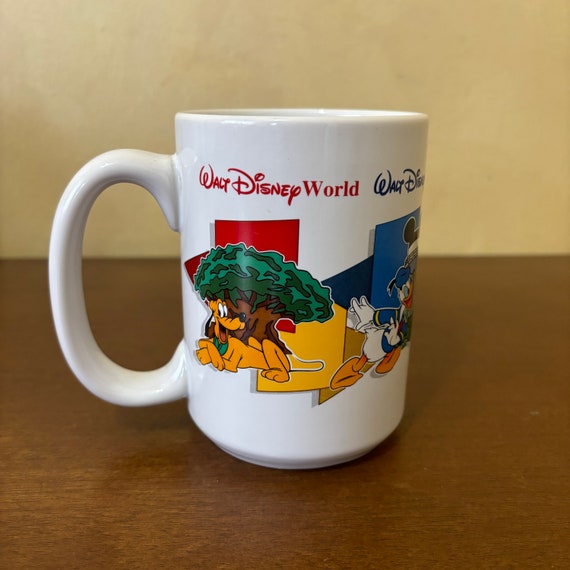 Walt Disney World Four Parks, One World Ceramic Mug, Epcot Magic Kingdom,  Mickey Goofy - Etsy