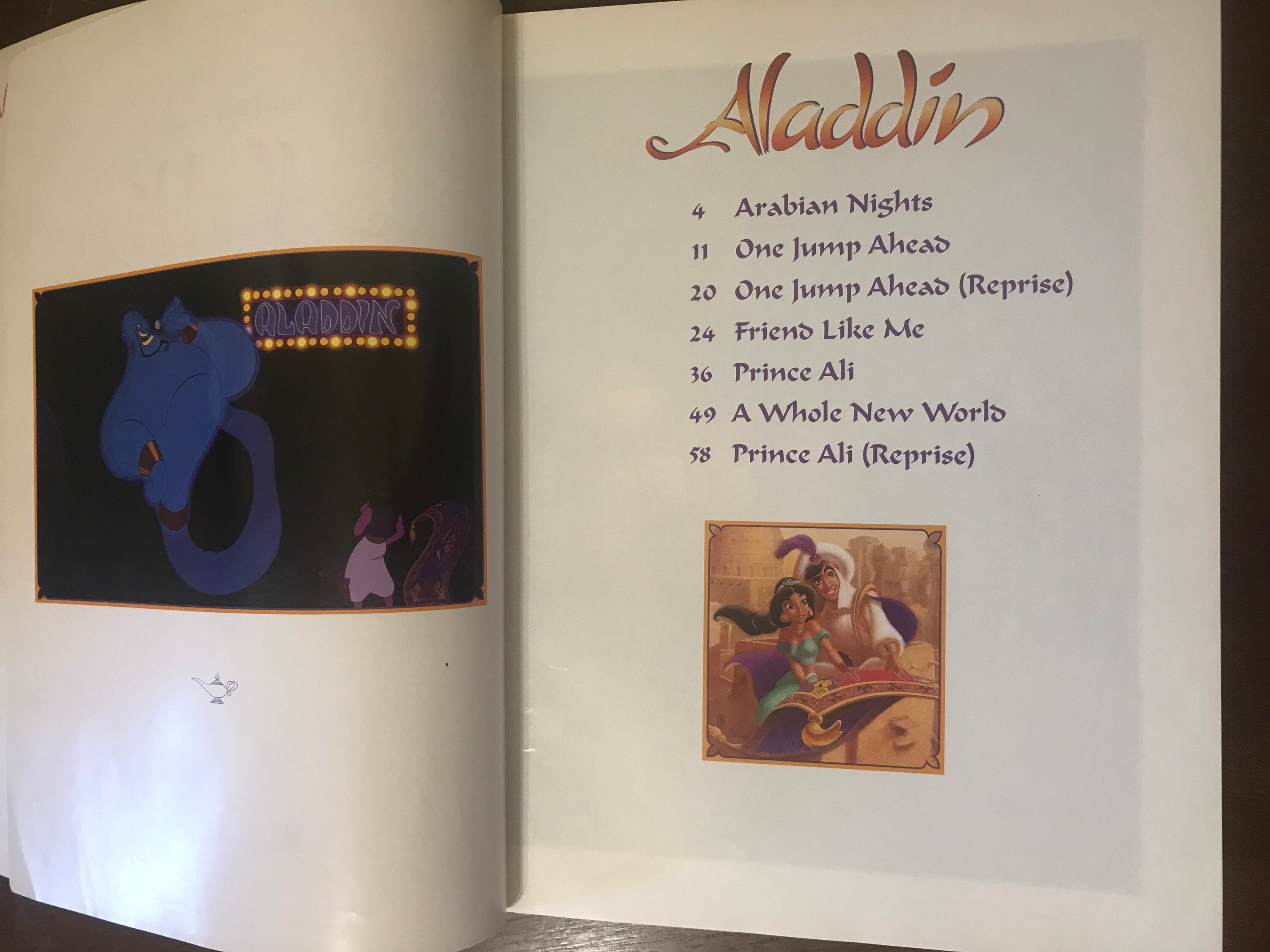 1992 Aladdin Sheet Music Aladdin Piano Vocal Guitar Sheet Etsy