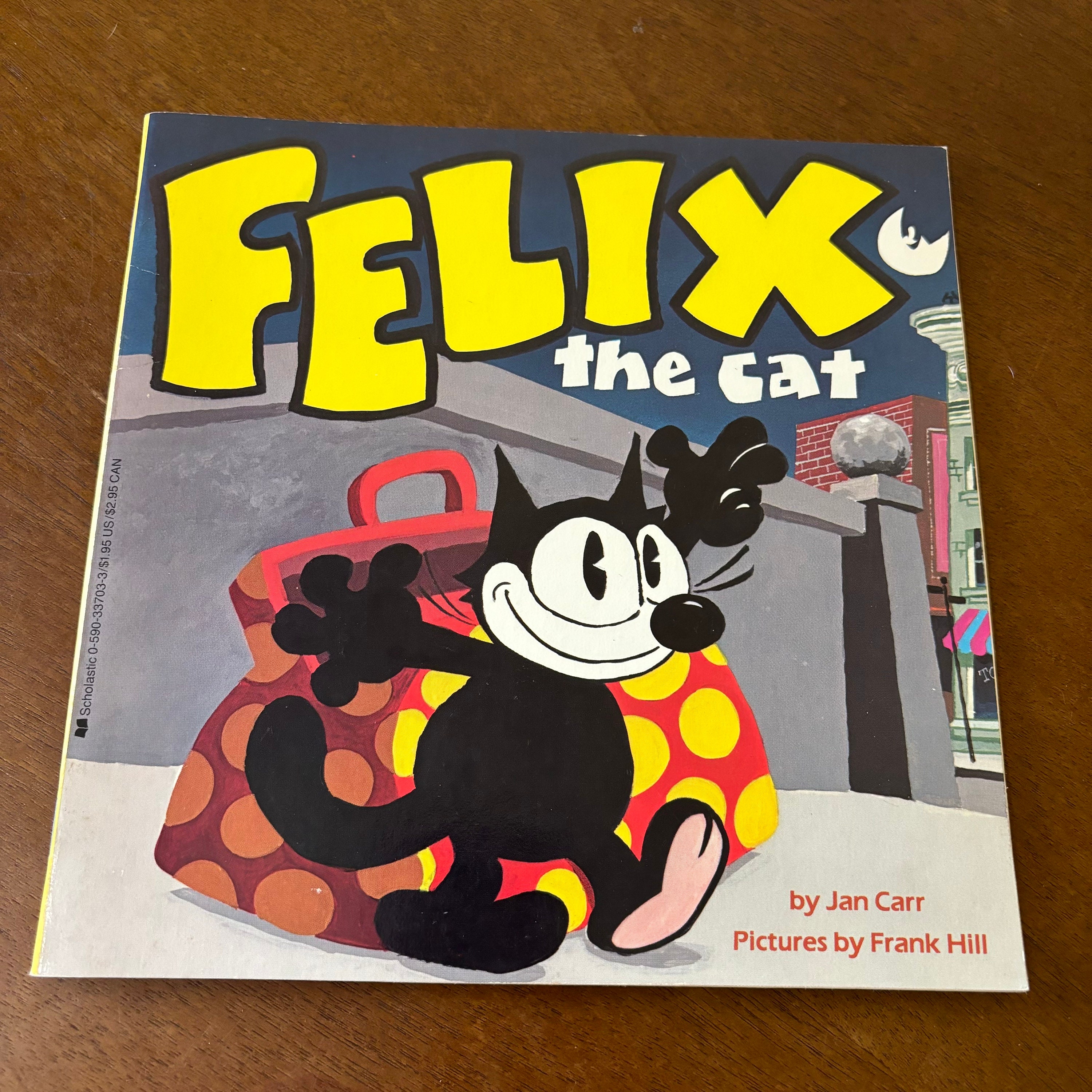 古書　当時物　レア　フィリックス　ＦＥＬＩＸ 絵本 Felix the Cat by Jann Carr Pictures by Frank Hill 1986 Scholastic