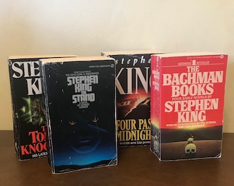 Stephen King Thick Vintage Paperback - Stephen King Christine - Gerald’s Game - Needful Things -  Four Past Midnight - Tommyknockers