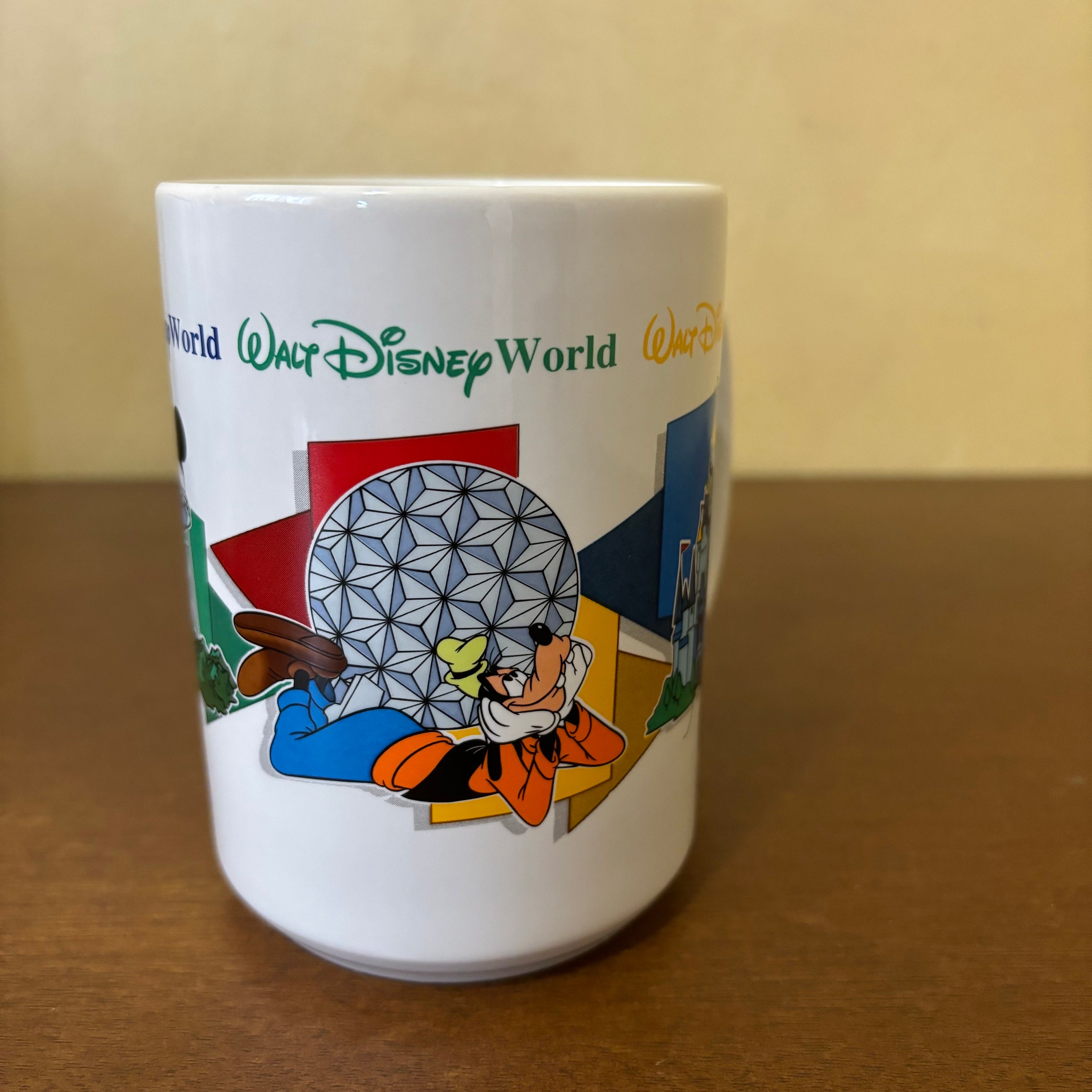 Walt Disney World Four Parks, One World Ceramic Mug, Epcot Magic Kingdom,  Mickey Goofy - Etsy