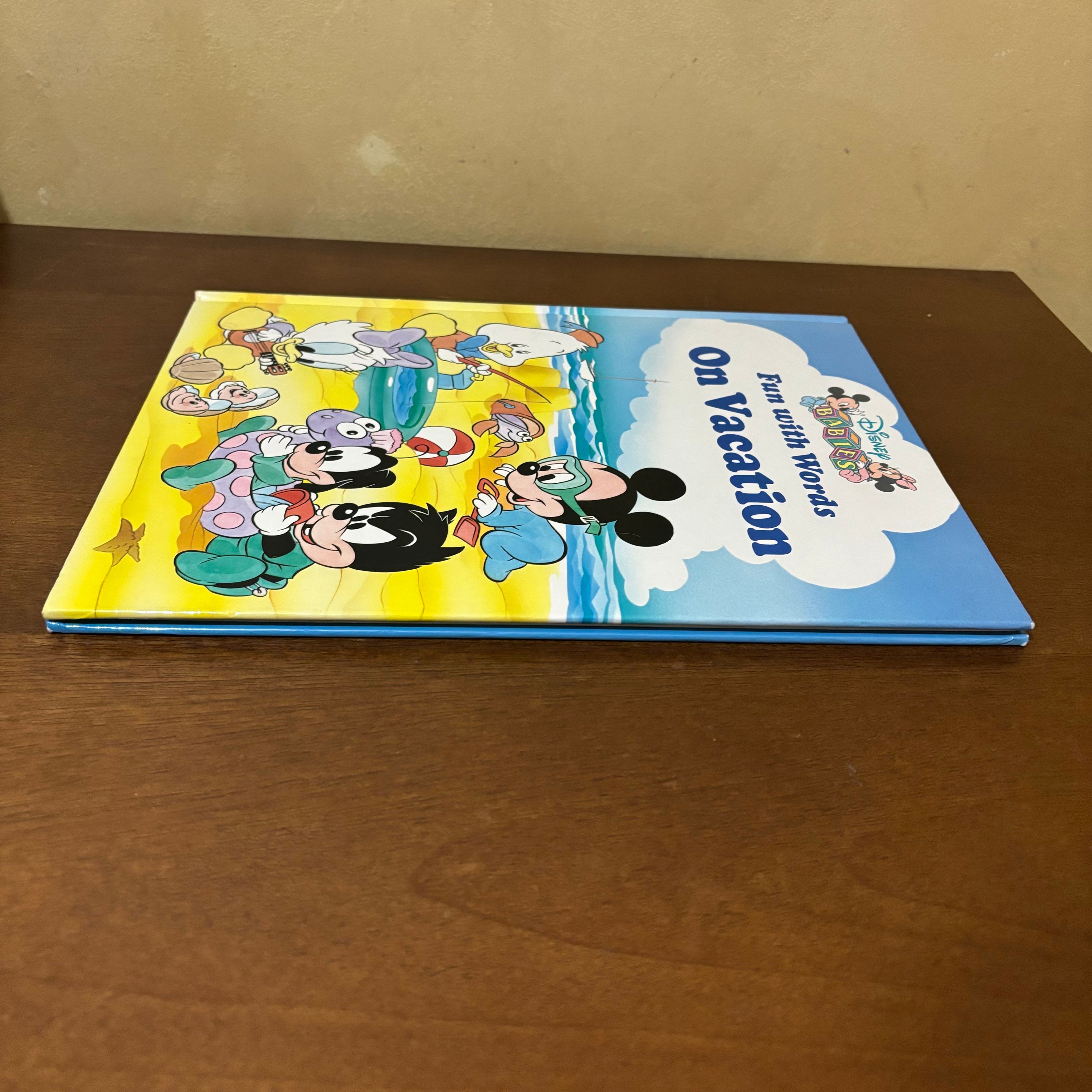 Disney Babies Fun With Words on Vacation 1991 Hardcover Walt