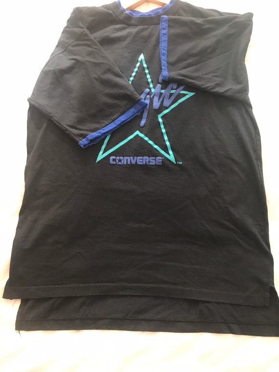 Vintage Converse MAGIC Johnson Star Shirt Teal Bl… - image 5