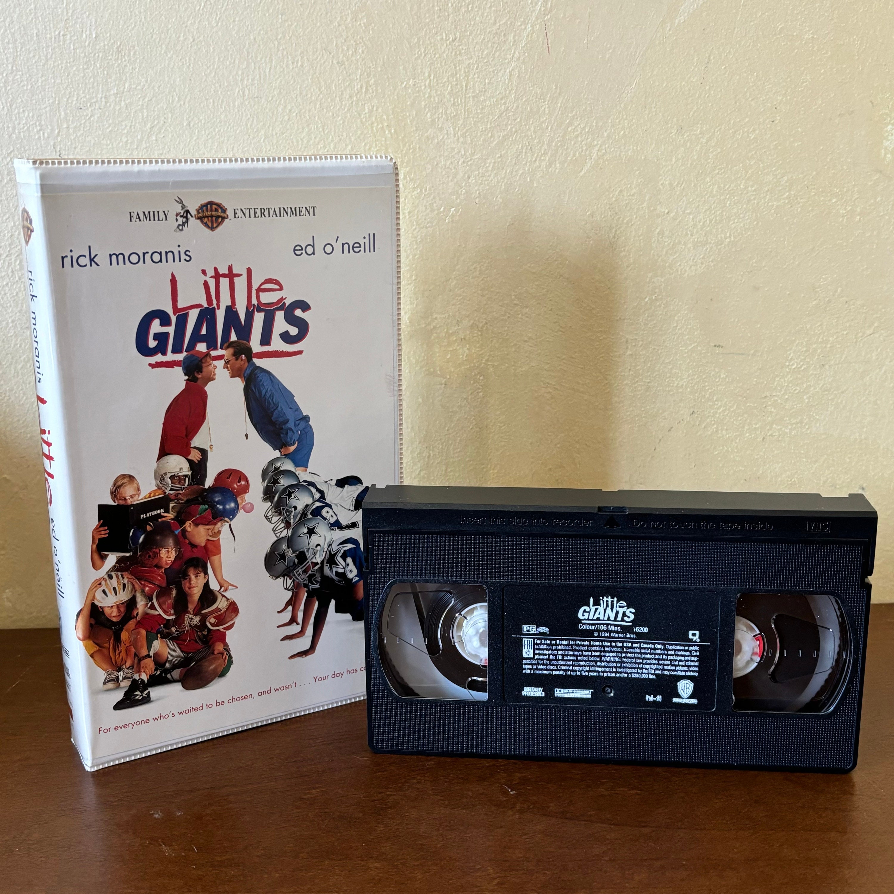 Little Giants 1994 VHS, Rick Moranis, Ed O'neill, 90s Summer