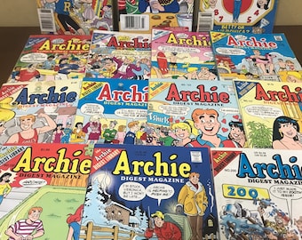 Archie Comic Digests Original 80s 90s Archie Double Digest 80s 90s Archie Annual OMG | Archie Holiday Fun Christmas 90s Archie Comic Digest