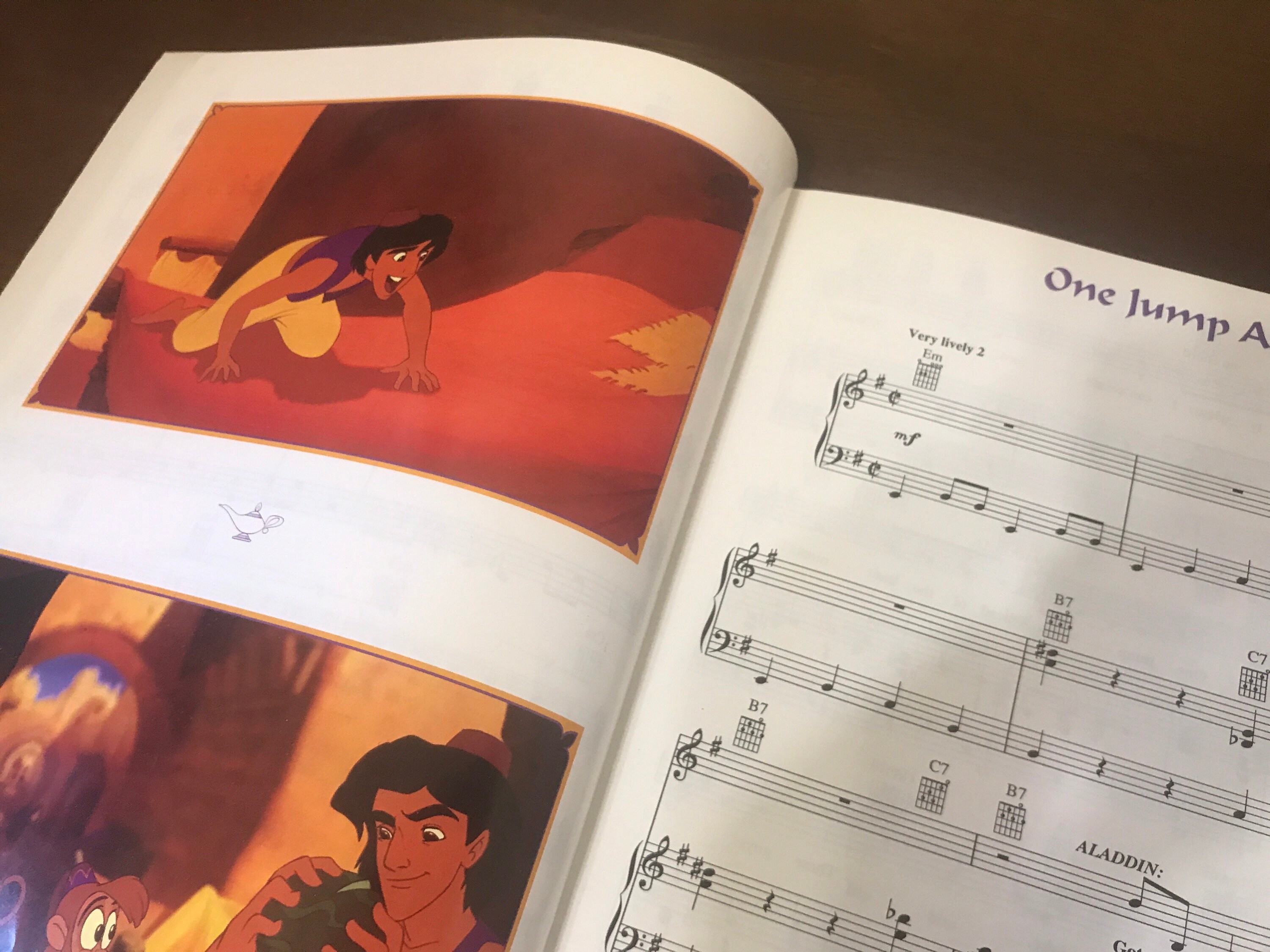 1992 Aladdin Sheet Music Aladdin Piano Vocal Guitar Sheet Etsy