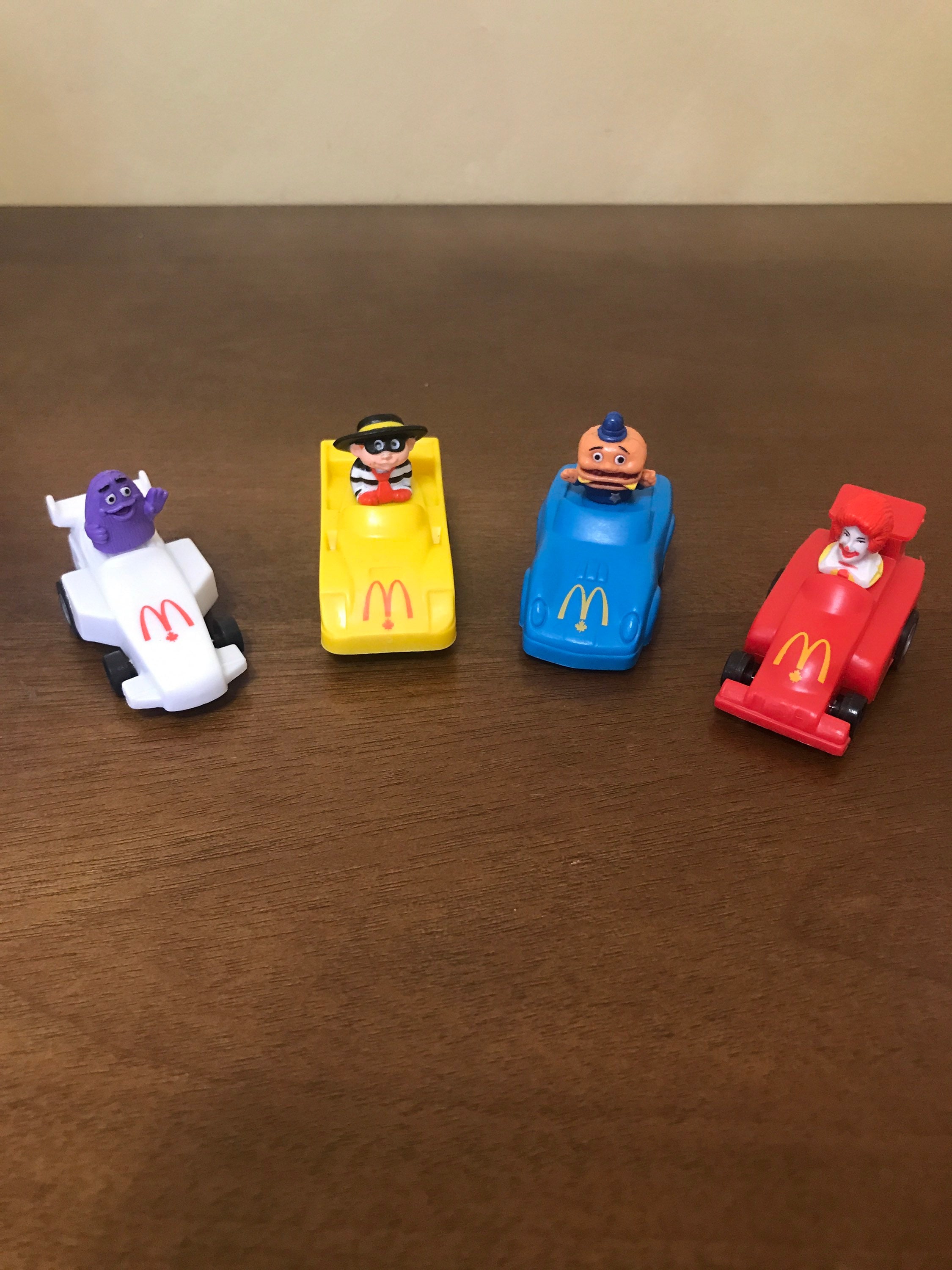 1988 Mcdonalds Happy Meal Pull Back Toy Cars - Mcdonalds Canada