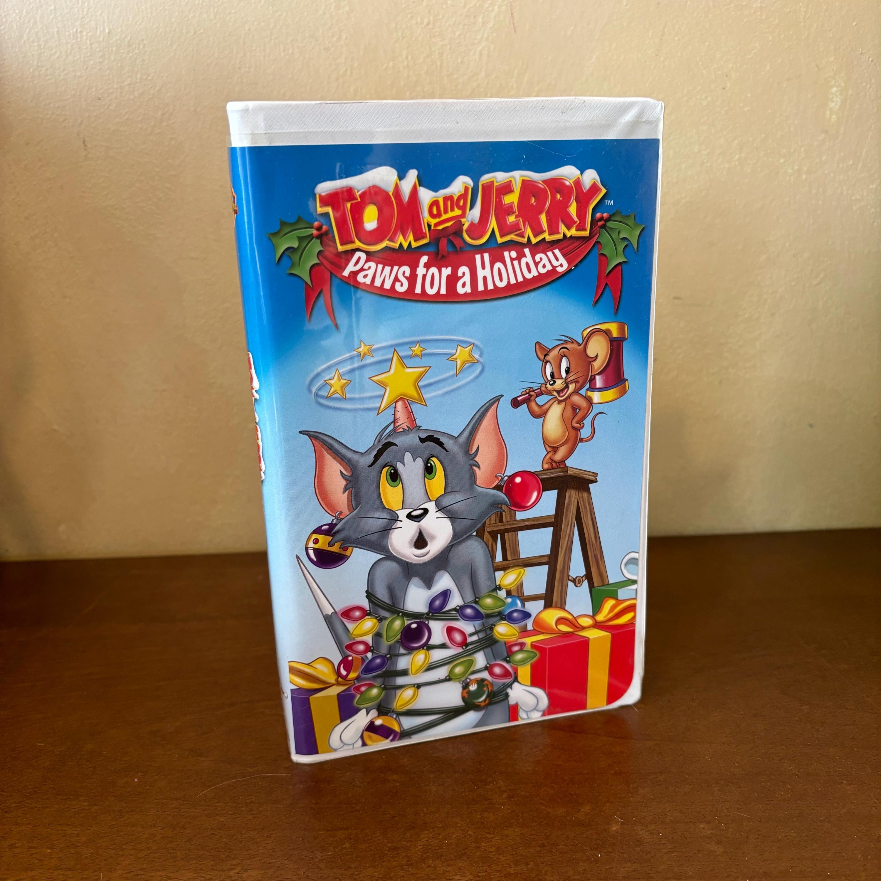 Tom and Jerry Paws for a Holiday 2003 VHS, 90s Christmas Cartoon