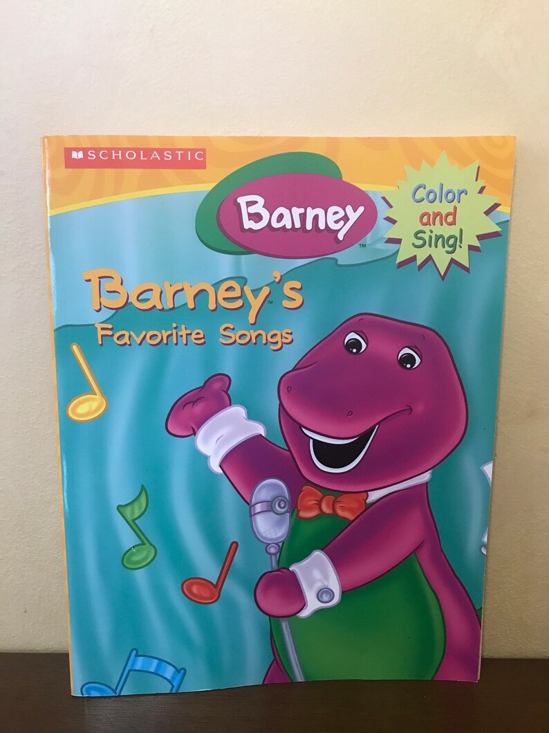 Set of 2 Barney Coloring and Activity Books Barney Coloring - Etsy