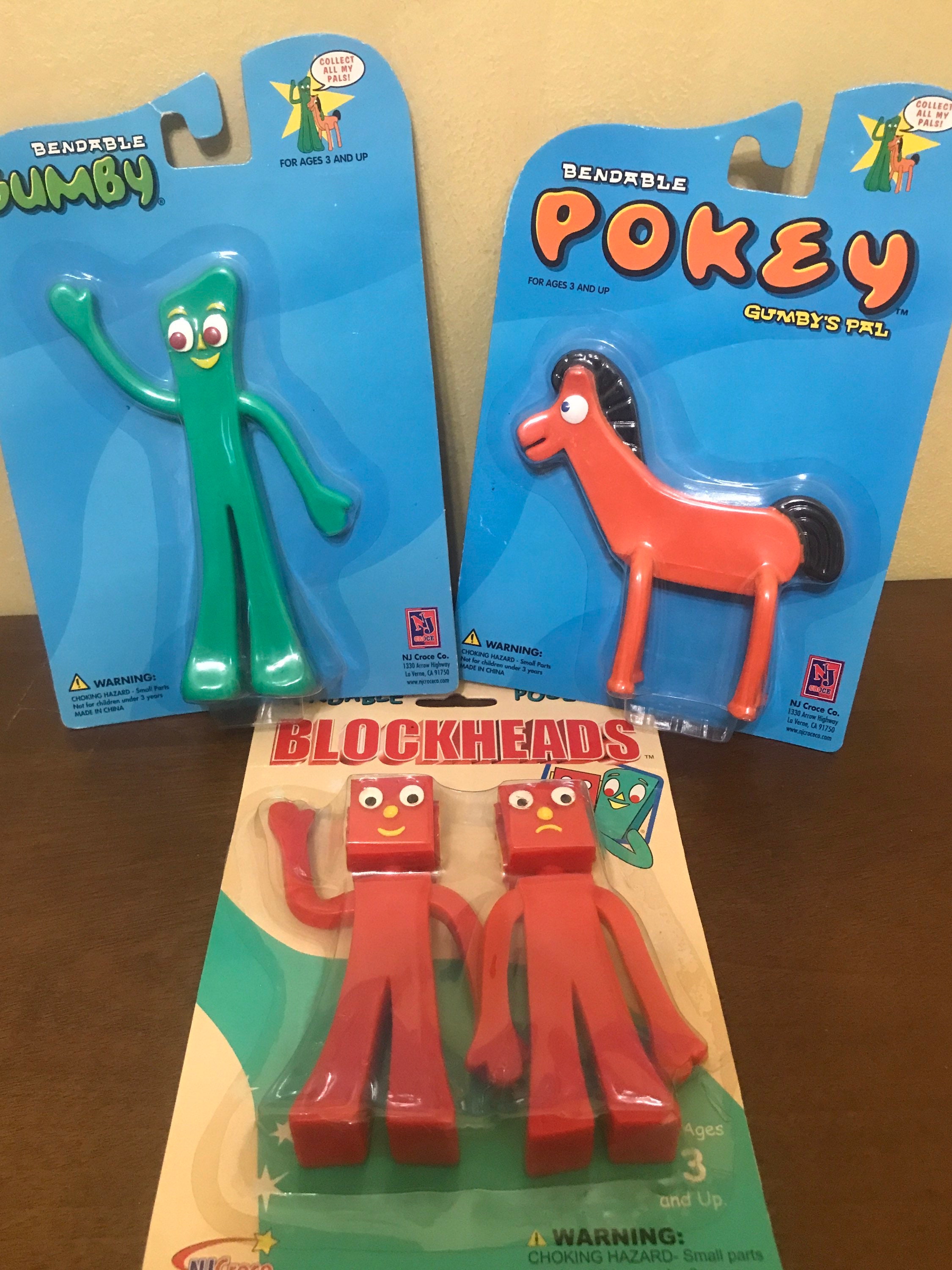 ガンビー（GUMBY）＆ポーキー（Pokey）ベンダブルフィギュア 2個