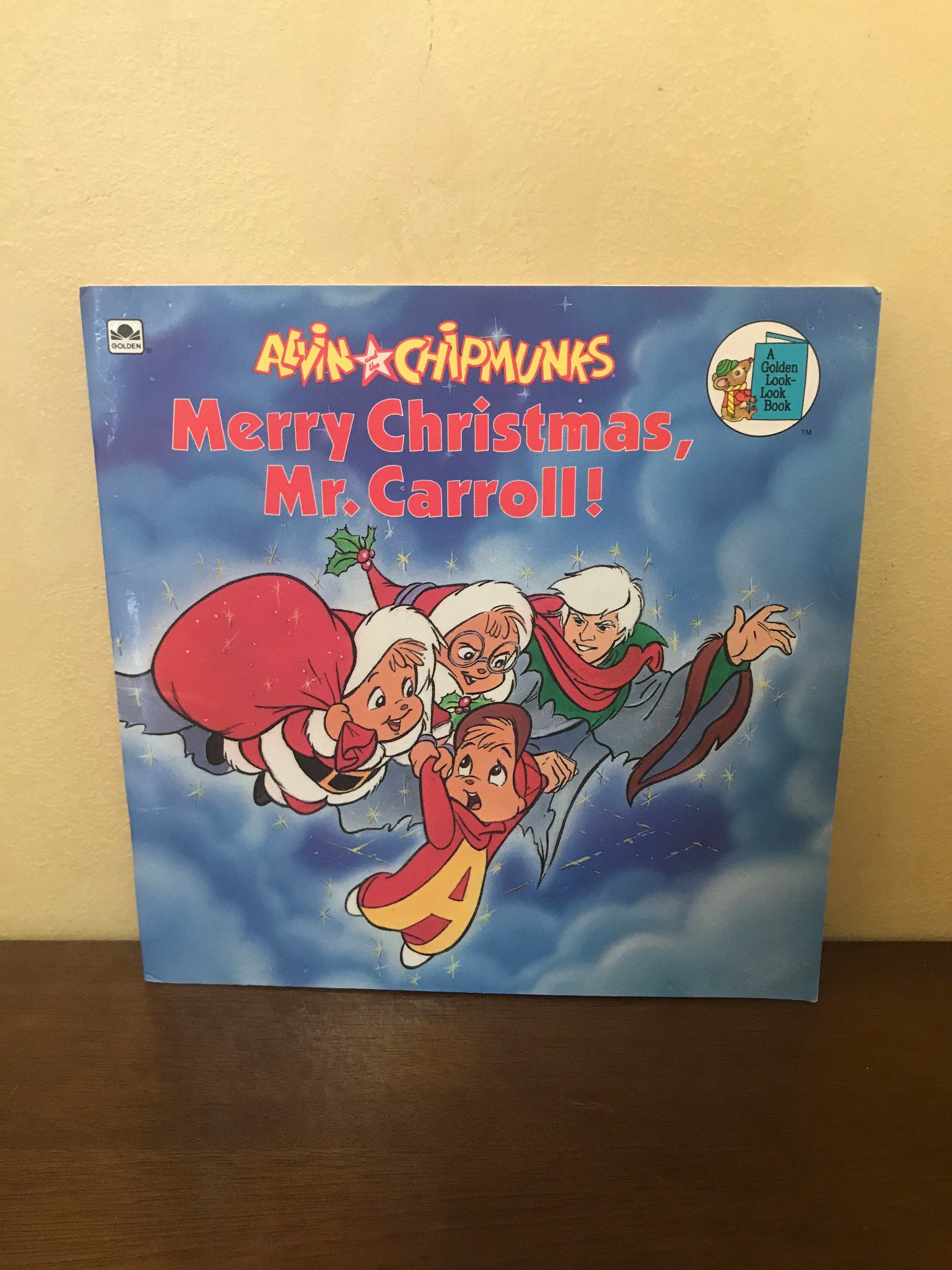Alvin Et Les Chipmunks Dessin Anime 1990 Alvin et les Chipmunks Joyeux Noël M. Carroll 1990 Couverture - Etsy France
