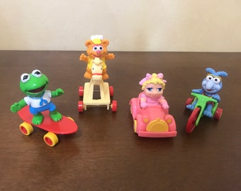 Jouets Happy Meal McDonalds de 1986 - Kermit Miss Piggy Gonzo Fozzie Bear Happy Meal des années 80 Jouets d'enfance McDonalds des années 80 et 90
