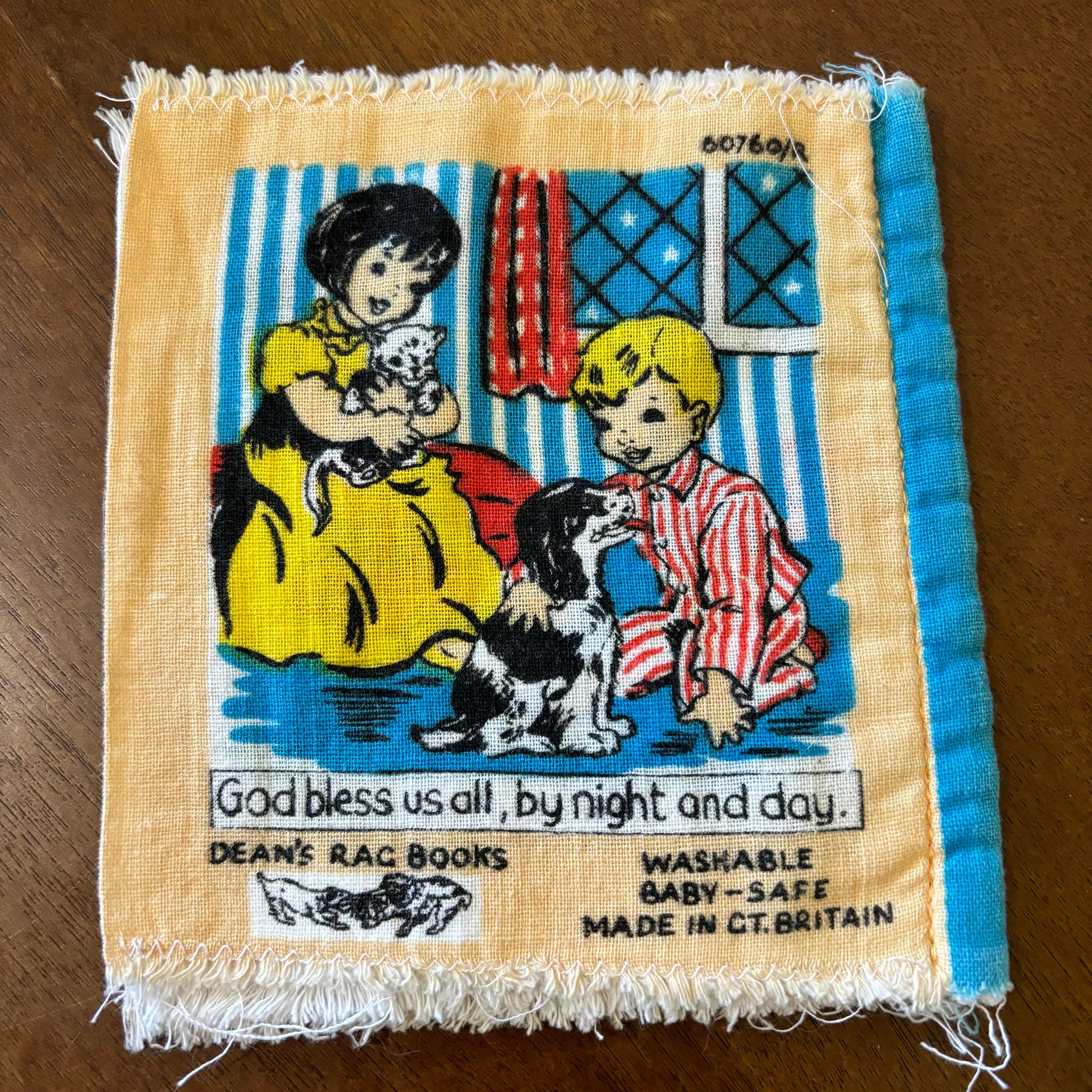 God Bless A Dean's Rag Book, Dean's Rag Books Cloth Baby Safe