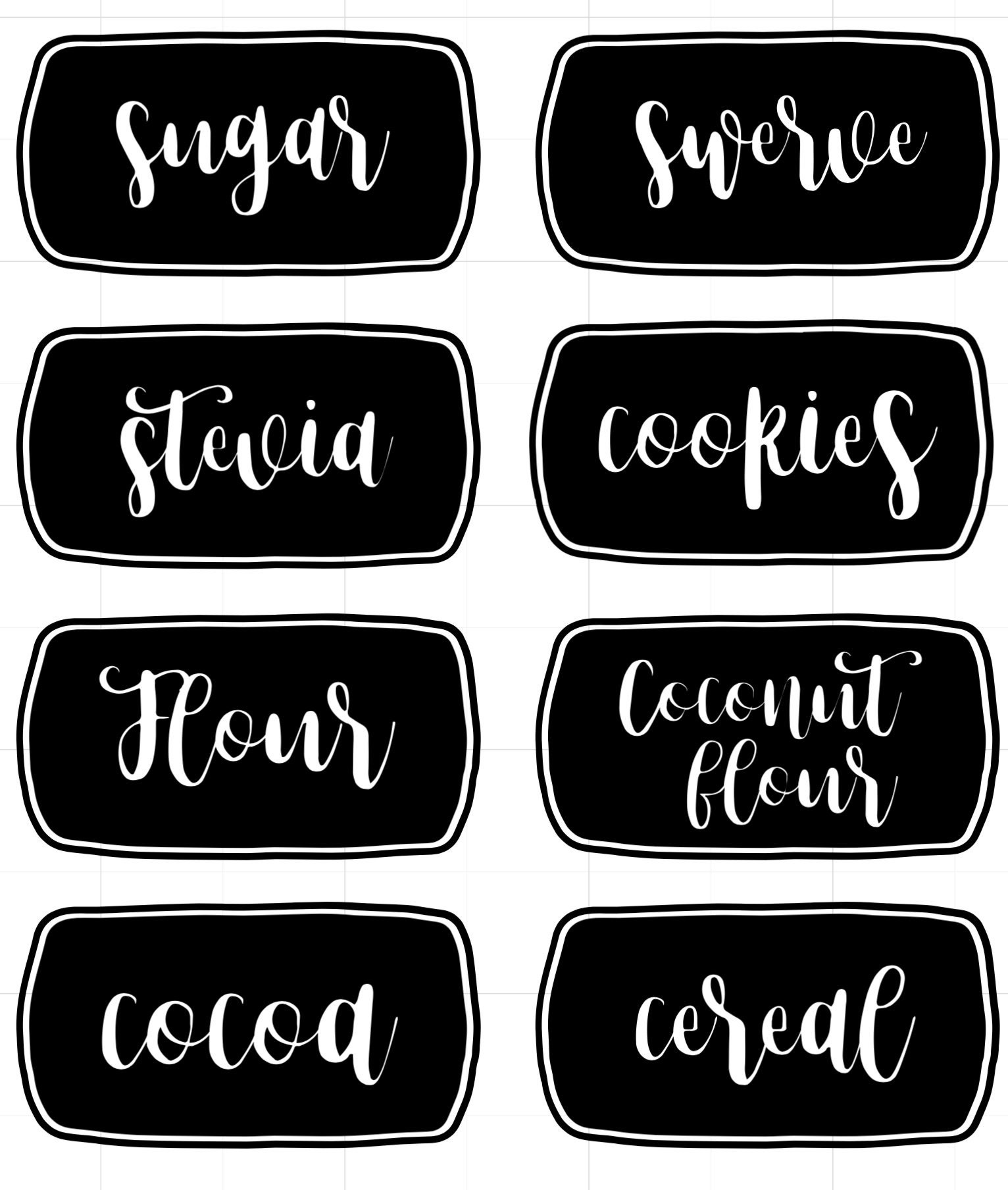 20 kitchen labels Etsy