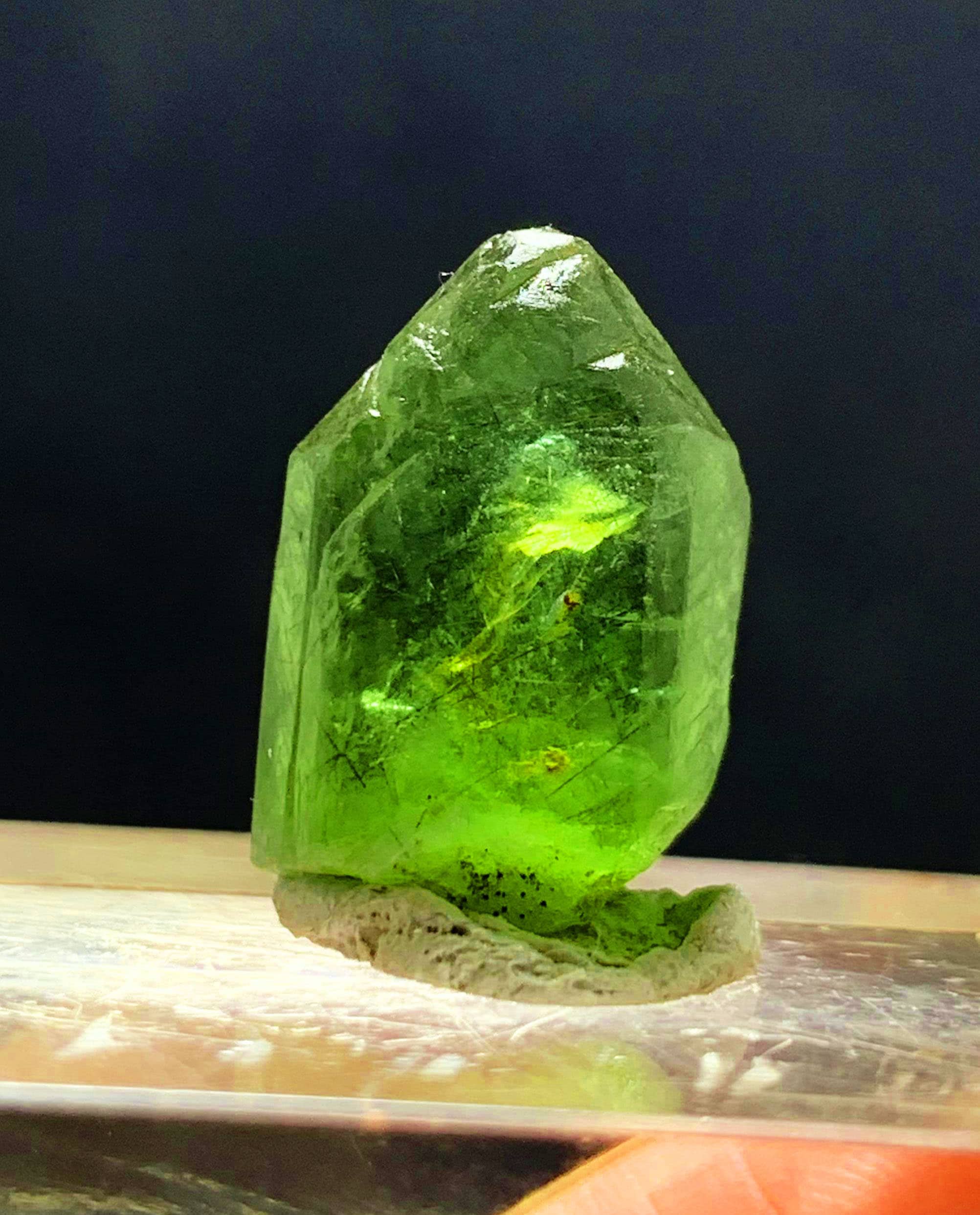 Natural Peridot Crystal 34.5 Carat Top Quality Terminated Etsy
