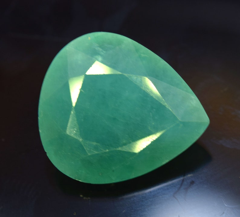 11.70 Carat Grandidierite Gem Venice Green Color Rare Gem 17x15x8 MM Top Quality Grandidierite Pear Cut Gemstone