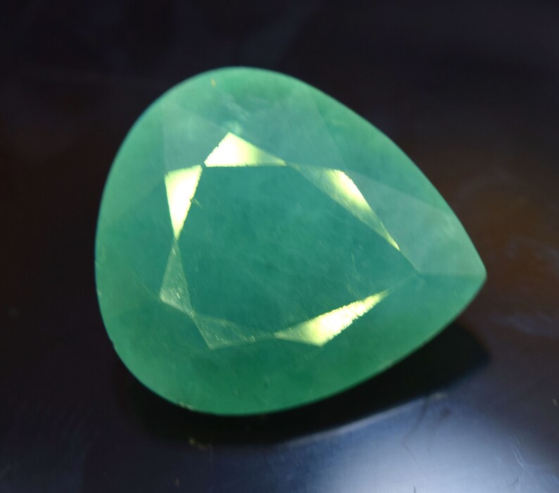 11.70 Carat Grandidierite Gem Venice Green Color Rare Gem 17x15x8 MM Top Quality Grandidierite Pear Cut Gemstone
