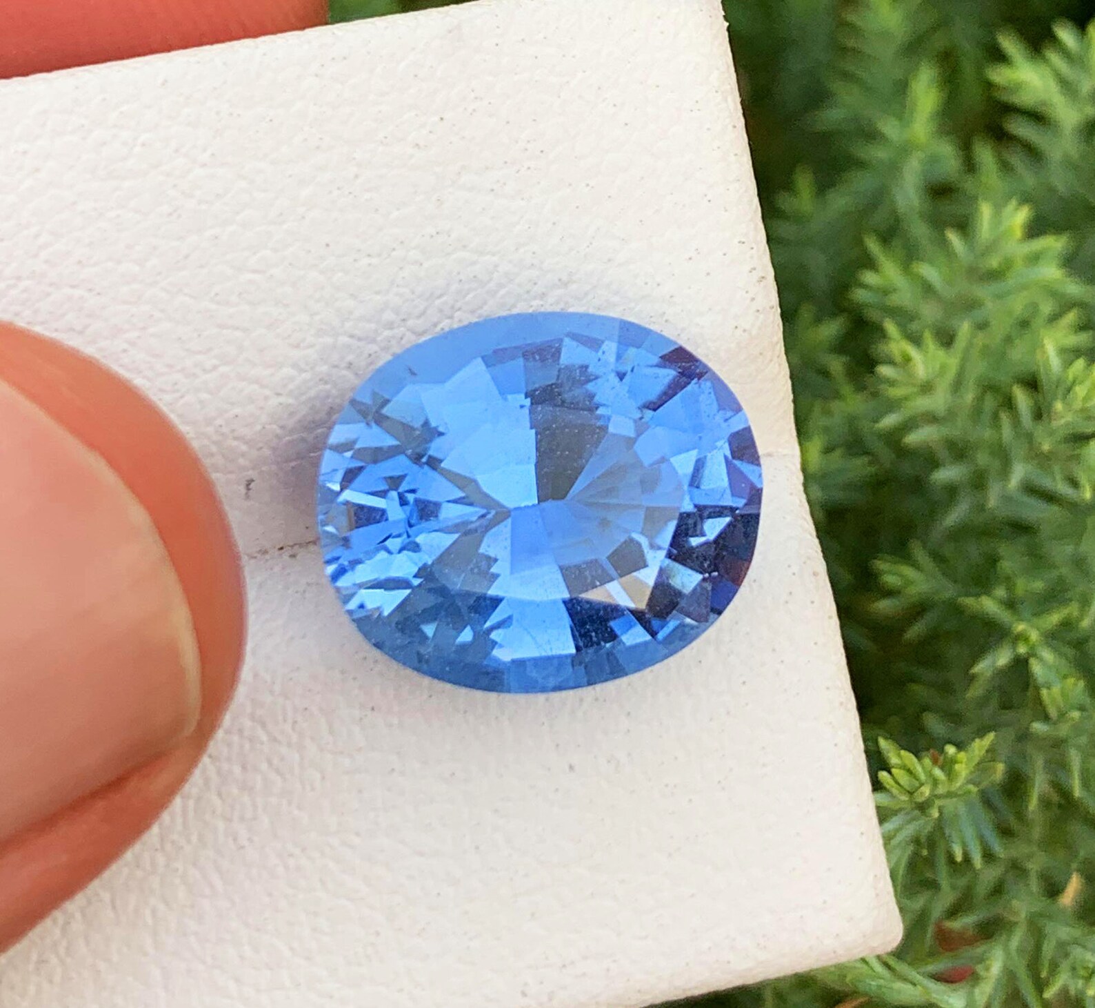 Deep Blue Aquamarine Gemstone Oval Cut 6.5 Carat Top Etsy