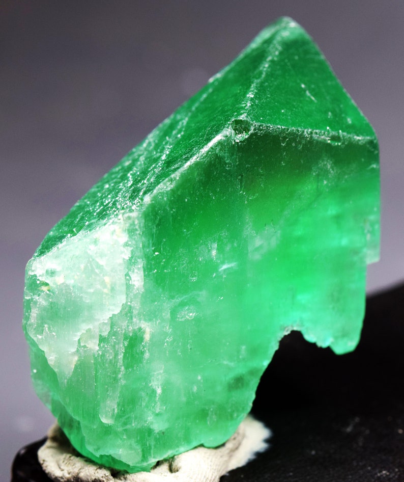 Lush Green Hiddenite var Kunzite Crystal Terminated and Water Etsy