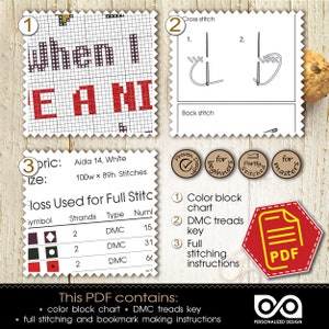 Rude Hidden Message Pattern Rude Quote Cross Stitch Pattern, Download Embroidery Design in PDF ...