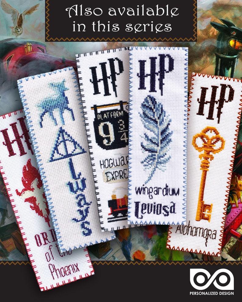 Hand Embroidery Kit Hedwig The Owl Cross Stitch Bookmark Etsy