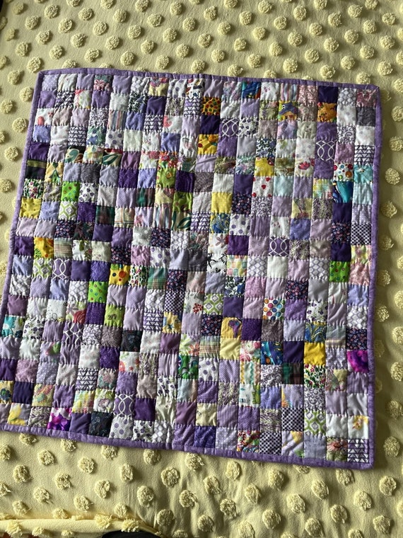 Lavender baby quilt online
