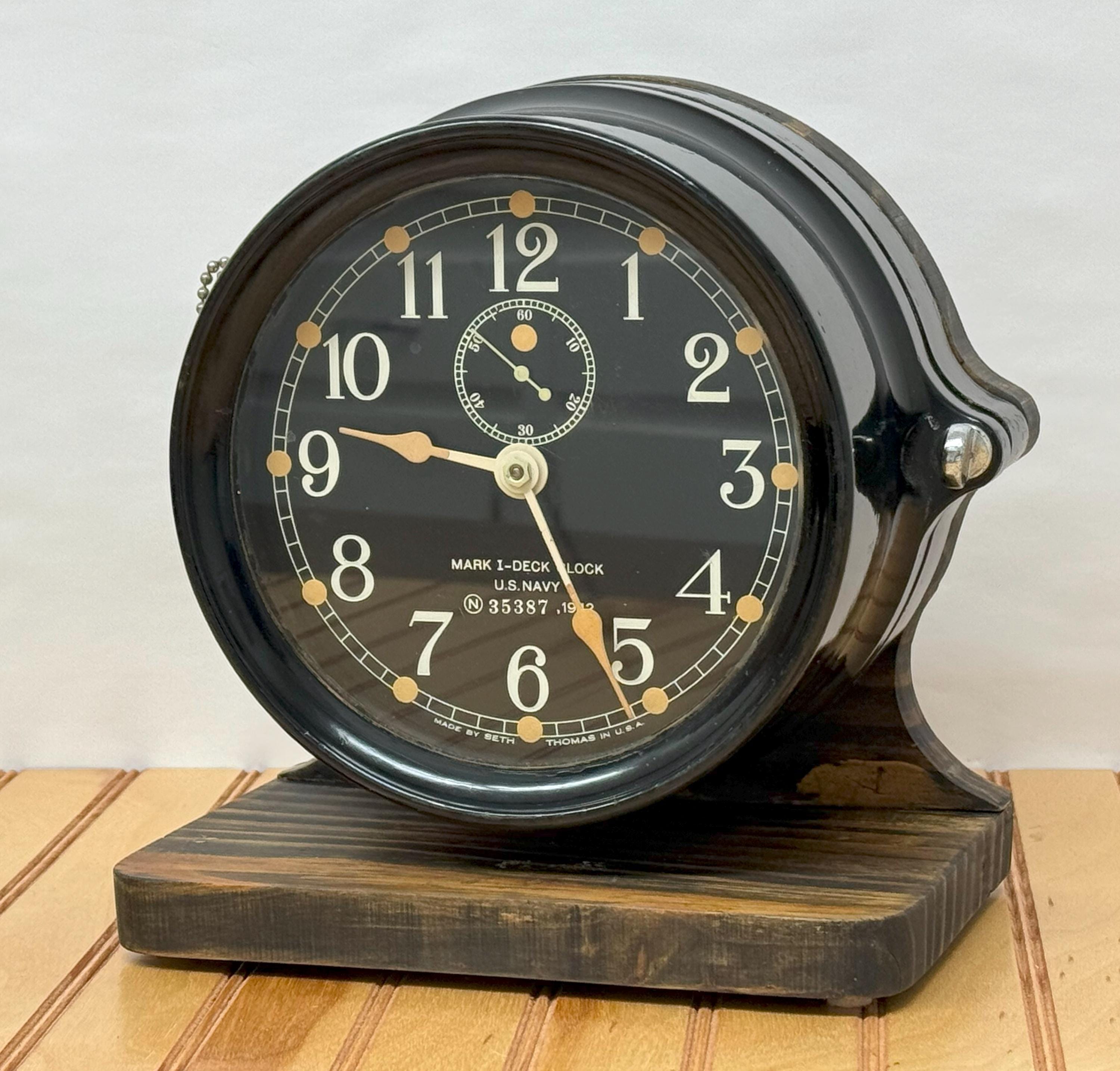 US Navy Mark I Deck Clock 1942 - Etsy