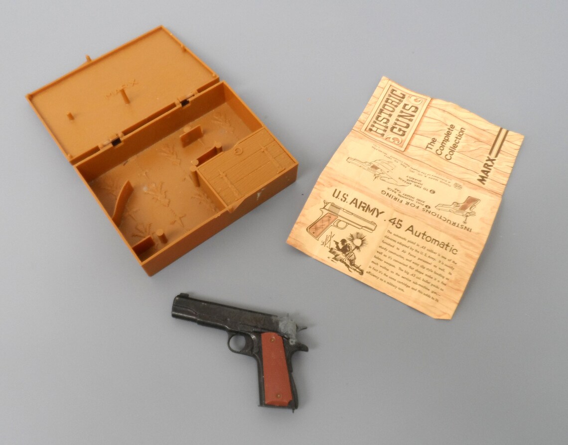 Marx Historic Guns in Miniature U.S. Army .45 Automatic Etsy