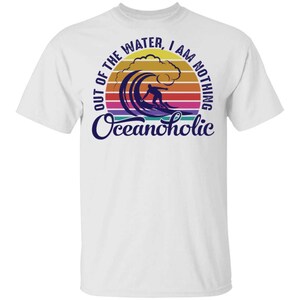 Oceanholic Surfing Beach Ocean T-Shirt