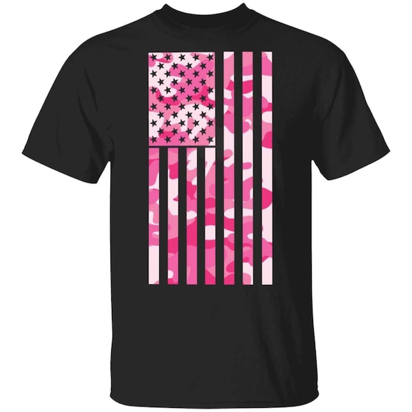 Pink Camo Tshirt Etsy