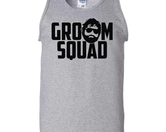 Groom Squad Tank Top, Bachelor Party Crew Graphic, Wedding Party Style, For Groomsmen, Best Man Gift