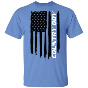 Country Boy American Flag T-Shirt